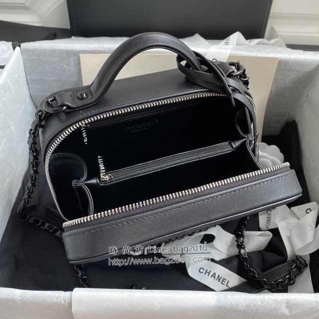 Chanel女包 香奈兒專櫃款手提肩背化妝盒子包 Chanel新款大號化妝包 AS93343  djc4334